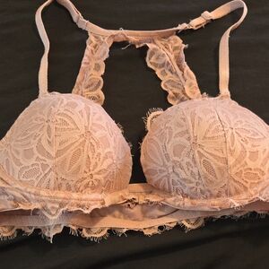 PINK Victoria's Secret Lace Bralette in Soft Pink